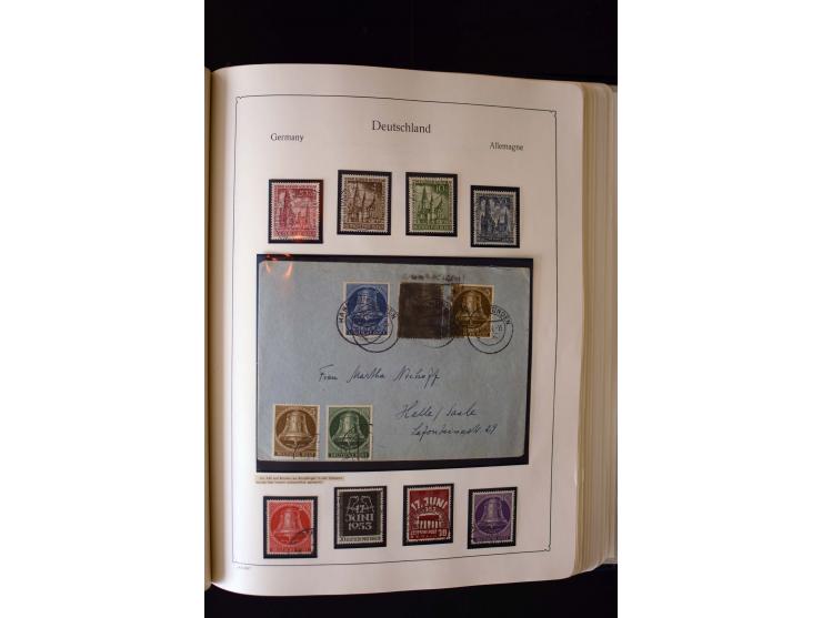 1849/2000, umfangreiche ungebrauchte/postfrische und gestempelte Sammlung ab Altdeutschland über Deutsches Reich mit gutem Br