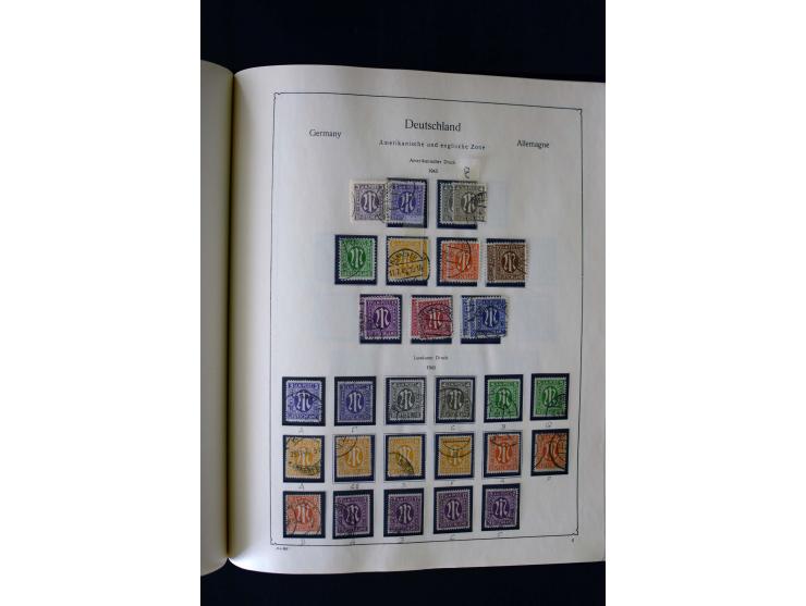 1849/2000, umfangreiche ungebrauchte/postfrische und gestempelte Sammlung ab Altdeutschland über Deutsches Reich mit gutem Br