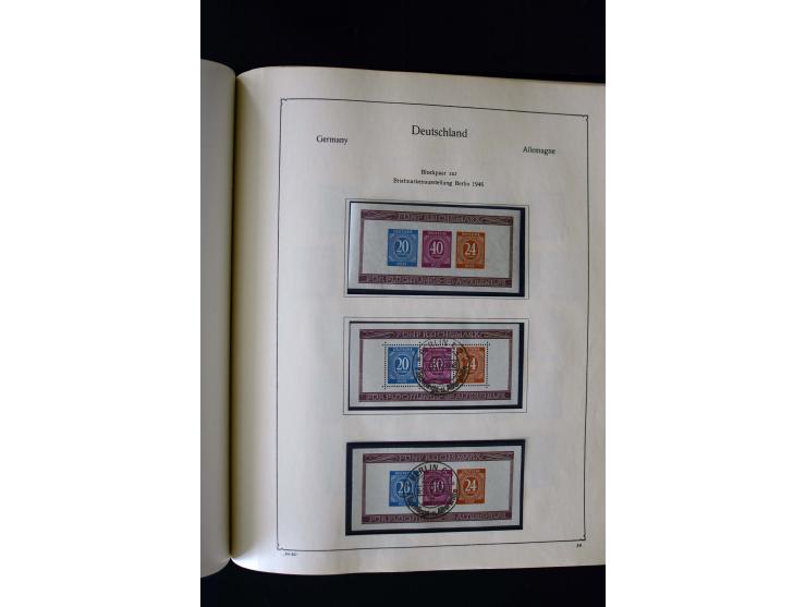 1849/2000, umfangreiche ungebrauchte/postfrische und gestempelte Sammlung ab Altdeutschland über Deutsches Reich mit gutem Br
