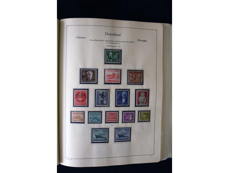 1849/2000, umfangreiche ungebrauchte/postfrische und gestempelte Sammlung ab Altdeutschland über Deutsches Reich mit gutem Br