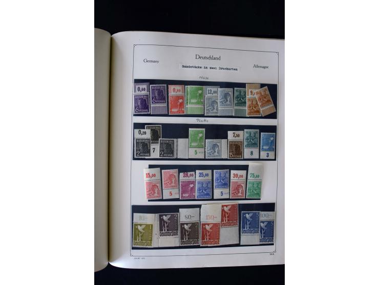 1849/2000, umfangreiche ungebrauchte/postfrische und gestempelte Sammlung ab Altdeutschland über Deutsches Reich mit gutem Br