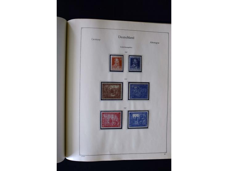 1849/2000, umfangreiche ungebrauchte/postfrische und gestempelte Sammlung ab Altdeutschland über Deutsches Reich mit gutem Br