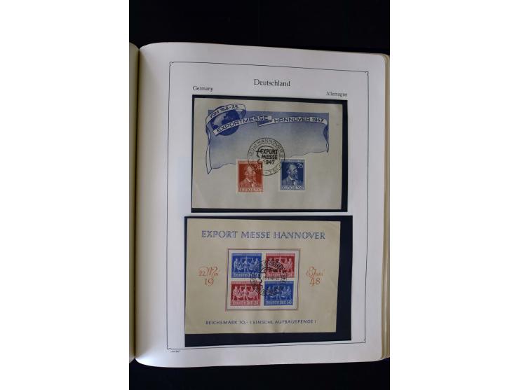 1849/2000, umfangreiche ungebrauchte/postfrische und gestempelte Sammlung ab Altdeutschland über Deutsches Reich mit gutem Br