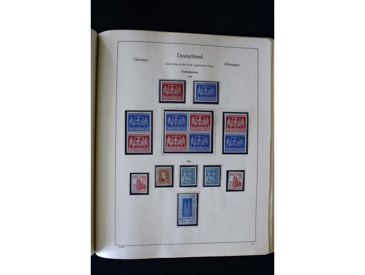 1849/2000, umfangreiche ungebrauchte/postfrische und gestempelte Sammlung ab Altdeutschland über Deutsches Reich mit gutem Br