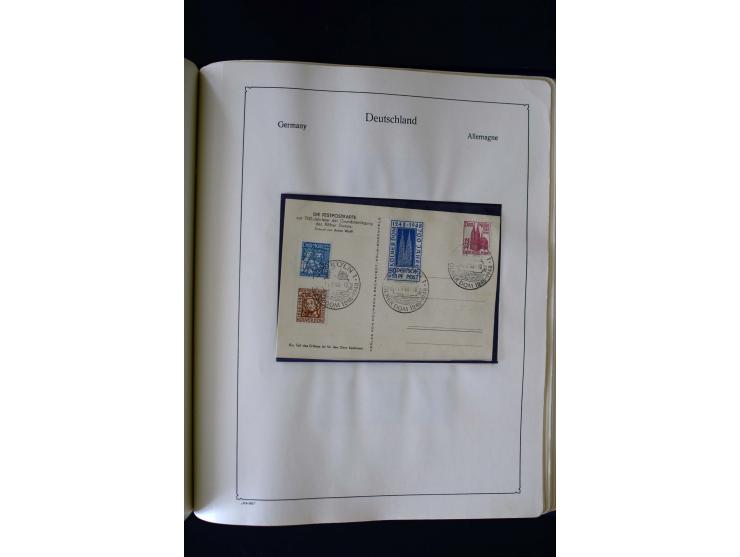 1849/2000, umfangreiche ungebrauchte/postfrische und gestempelte Sammlung ab Altdeutschland über Deutsches Reich mit gutem Br