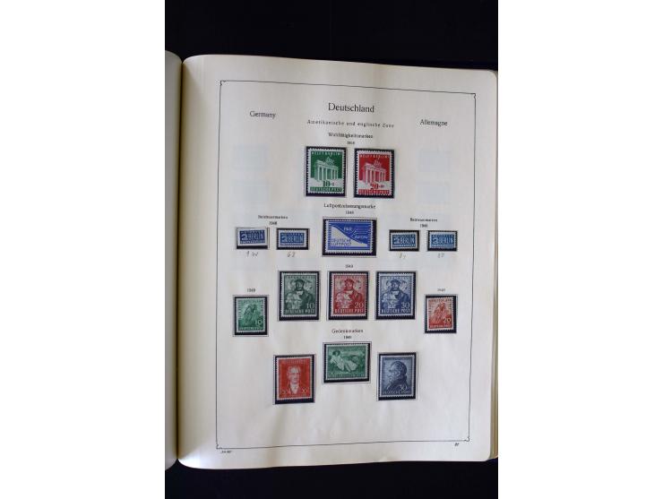 1849/2000, umfangreiche ungebrauchte/postfrische und gestempelte Sammlung ab Altdeutschland über Deutsches Reich mit gutem Br