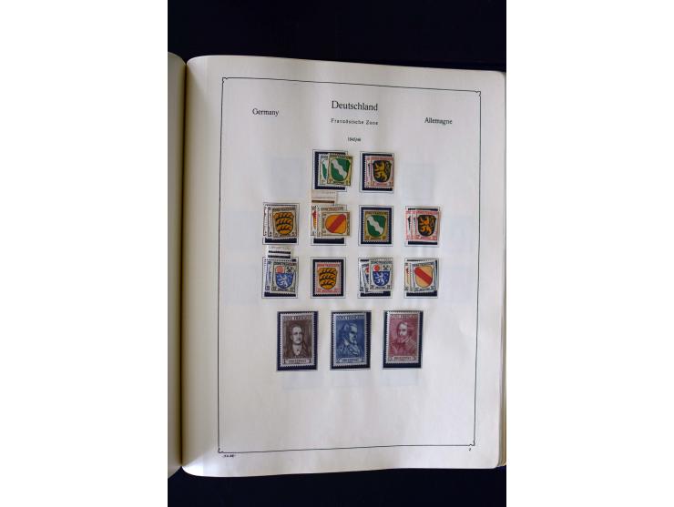 1849/2000, umfangreiche ungebrauchte/postfrische und gestempelte Sammlung ab Altdeutschland über Deutsches Reich mit gutem Br