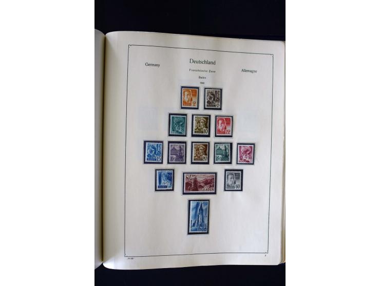1849/2000, umfangreiche ungebrauchte/postfrische und gestempelte Sammlung ab Altdeutschland über Deutsches Reich mit gutem Br