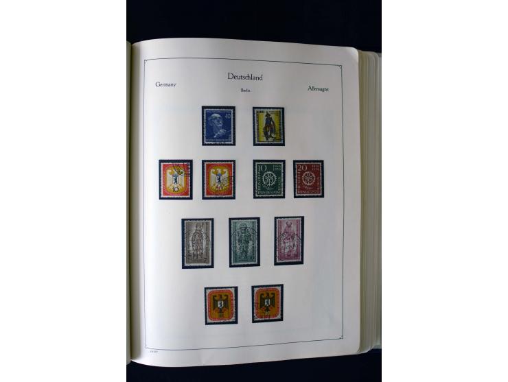 1849/2000, umfangreiche ungebrauchte/postfrische und gestempelte Sammlung ab Altdeutschland über Deutsches Reich mit gutem Br