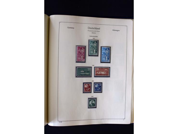 1849/2000, umfangreiche ungebrauchte/postfrische und gestempelte Sammlung ab Altdeutschland über Deutsches Reich mit gutem Br