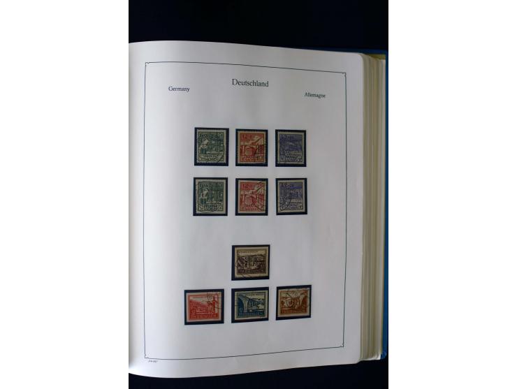 1849/2000, umfangreiche ungebrauchte/postfrische und gestempelte Sammlung ab Altdeutschland über Deutsches Reich mit gutem Br
