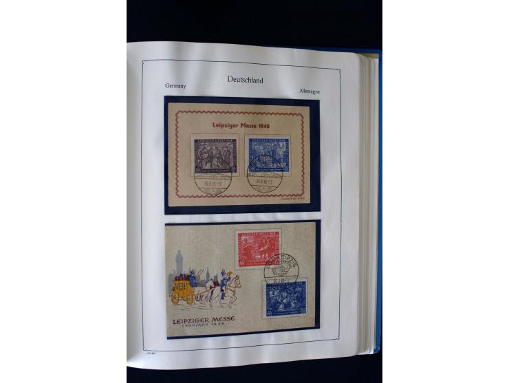 1849/2000, umfangreiche ungebrauchte/postfrische und gestempelte Sammlung ab Altdeutschland über Deutsches Reich mit gutem Br