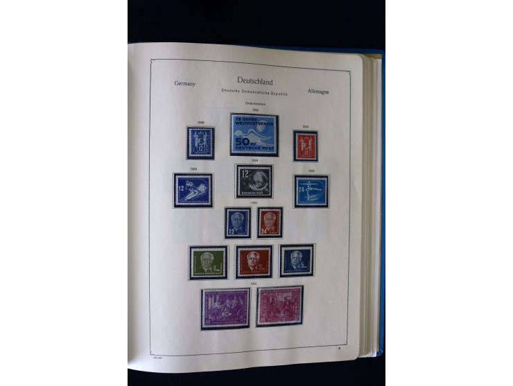 1849/2000, umfangreiche ungebrauchte/postfrische und gestempelte Sammlung ab Altdeutschland über Deutsches Reich mit gutem Br