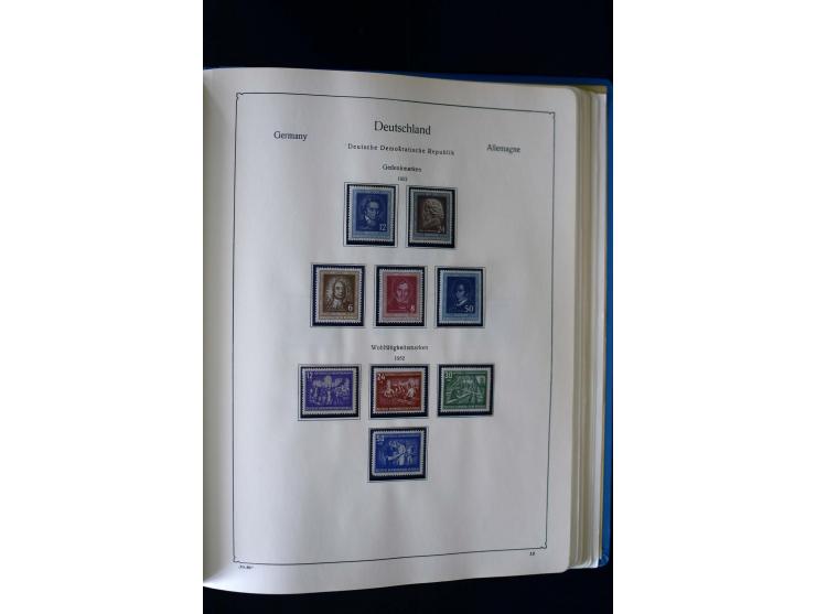 1849/2000, umfangreiche ungebrauchte/postfrische und gestempelte Sammlung ab Altdeutschland über Deutsches Reich mit gutem Br