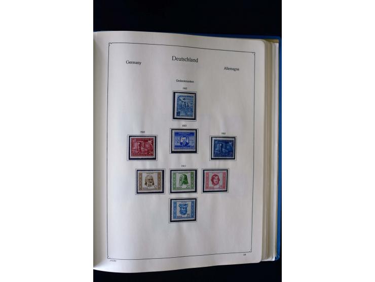 1849/2000, umfangreiche ungebrauchte/postfrische und gestempelte Sammlung ab Altdeutschland über Deutsches Reich mit gutem Br