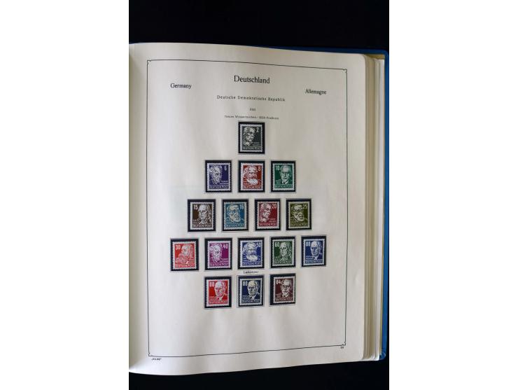 1849/2000, umfangreiche ungebrauchte/postfrische und gestempelte Sammlung ab Altdeutschland über Deutsches Reich mit gutem Br