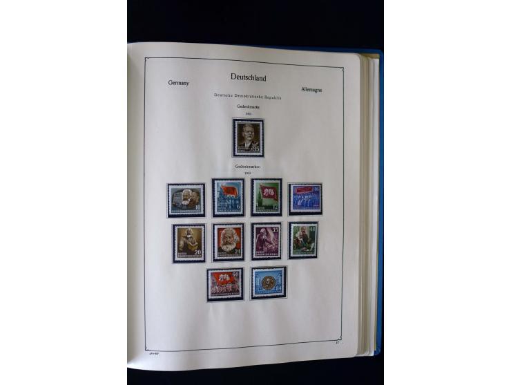 1849/2000, umfangreiche ungebrauchte/postfrische und gestempelte Sammlung ab Altdeutschland über Deutsches Reich mit gutem Br