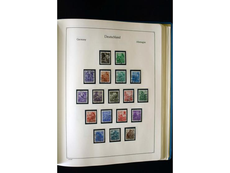 1849/2000, umfangreiche ungebrauchte/postfrische und gestempelte Sammlung ab Altdeutschland über Deutsches Reich mit gutem Br
