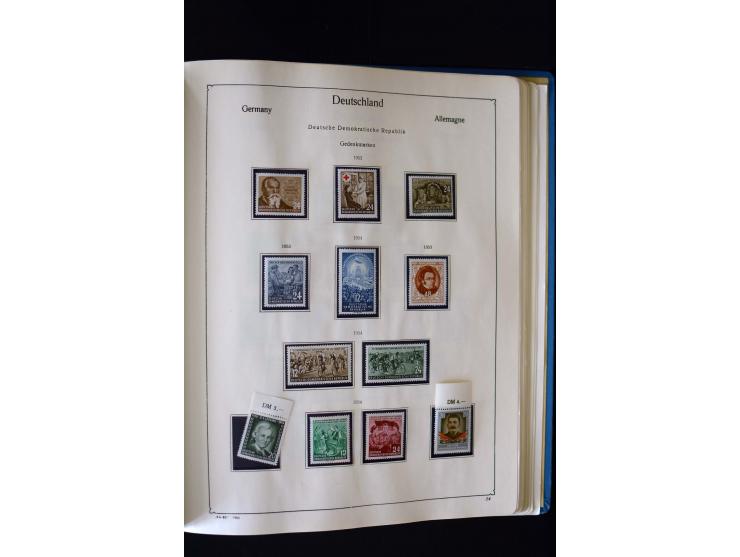 1849/2000, umfangreiche ungebrauchte/postfrische und gestempelte Sammlung ab Altdeutschland über Deutsches Reich mit gutem Br