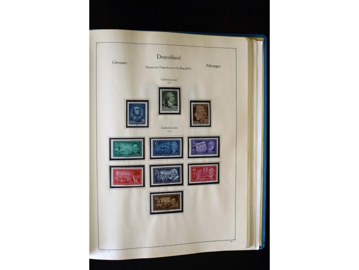 1849/2000, umfangreiche ungebrauchte/postfrische und gestempelte Sammlung ab Altdeutschland über Deutsches Reich mit gutem Br