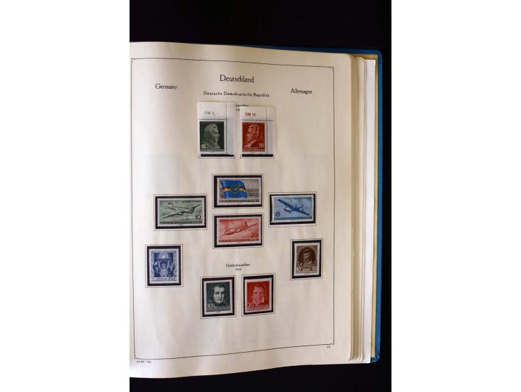 1849/2000, umfangreiche ungebrauchte/postfrische und gestempelte Sammlung ab Altdeutschland über Deutsches Reich mit gutem Br