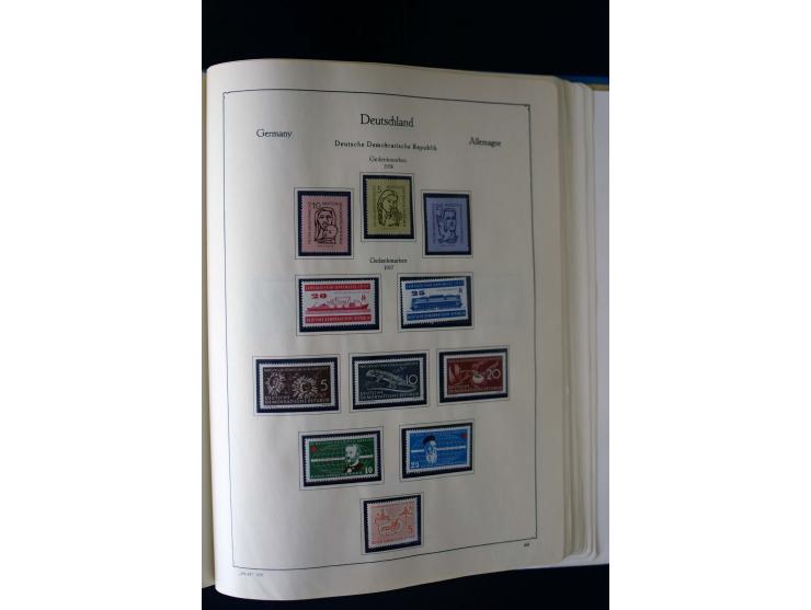 1849/2000, umfangreiche ungebrauchte/postfrische und gestempelte Sammlung ab Altdeutschland über Deutsches Reich mit gutem Br