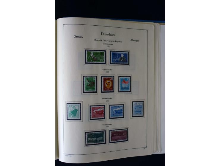 1849/2000, umfangreiche ungebrauchte/postfrische und gestempelte Sammlung ab Altdeutschland über Deutsches Reich mit gutem Br