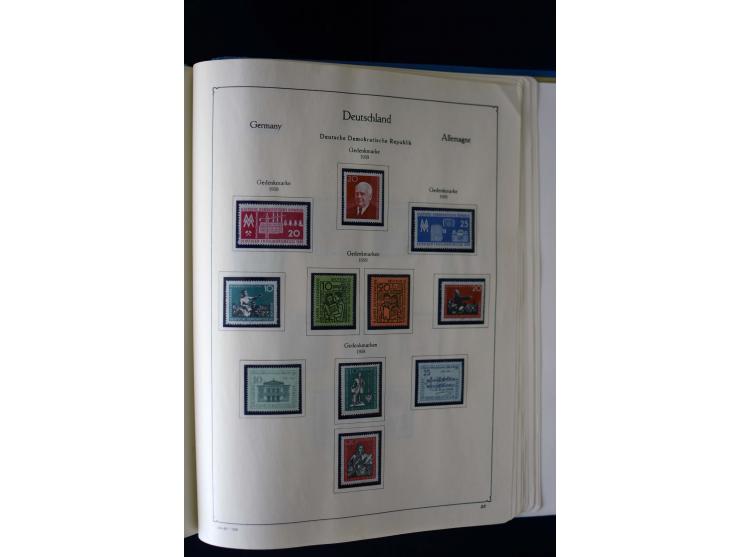 1849/2000, umfangreiche ungebrauchte/postfrische und gestempelte Sammlung ab Altdeutschland über Deutsches Reich mit gutem Br