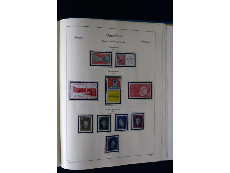 1849/2000, umfangreiche ungebrauchte/postfrische und gestempelte Sammlung ab Altdeutschland über Deutsches Reich mit gutem Br