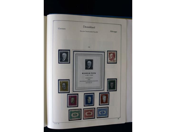 1849/2000, umfangreiche ungebrauchte/postfrische und gestempelte Sammlung ab Altdeutschland über Deutsches Reich mit gutem Br