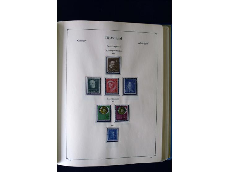 1849/2000, umfangreiche ungebrauchte/postfrische und gestempelte Sammlung ab Altdeutschland über Deutsches Reich mit gutem Br