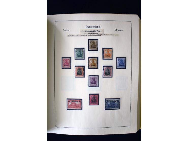 1849/2000, umfangreiche ungebrauchte/postfrische und gestempelte Sammlung ab Altdeutschland über Deutsches Reich mit gutem Br
