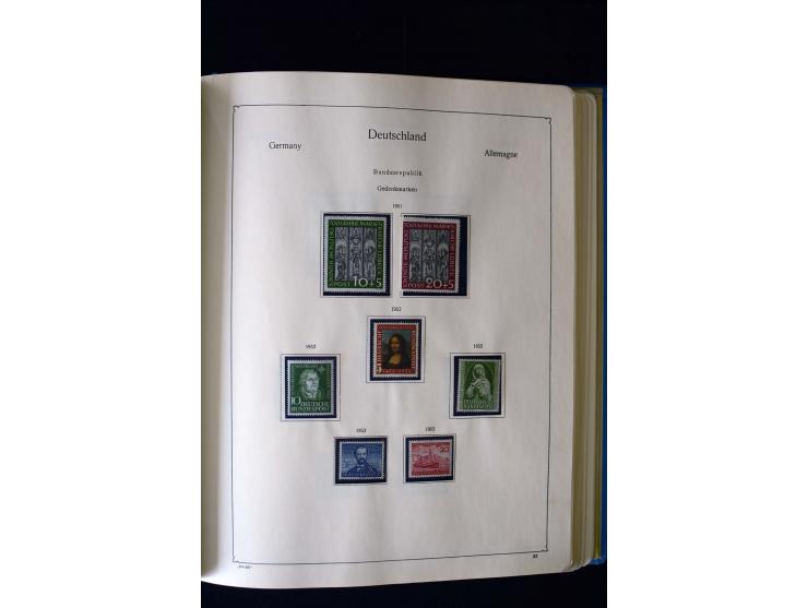 1849/2000, umfangreiche ungebrauchte/postfrische und gestempelte Sammlung ab Altdeutschland über Deutsches Reich mit gutem Br