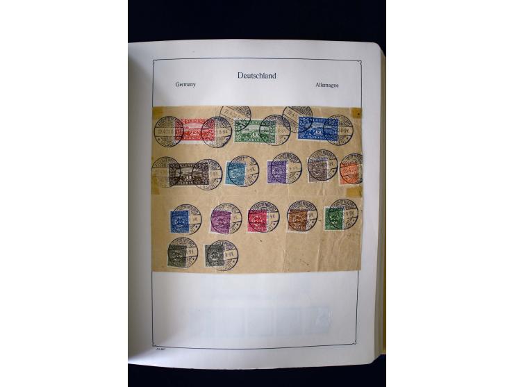 1849/2000, umfangreiche ungebrauchte/postfrische und gestempelte Sammlung ab Altdeutschland über Deutsches Reich mit gutem Br