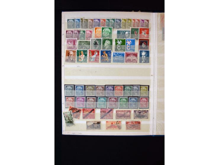 1850/98, gestempelte und ungebraucht/postfrisch Sammlung ab Altdeutschland über Deutsches Reich ab Brustschilden mit besseren