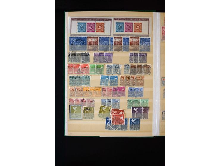 1850/98, gestempelte und ungebraucht/postfrisch Sammlung ab Altdeutschland über Deutsches Reich ab Brustschilden mit besseren