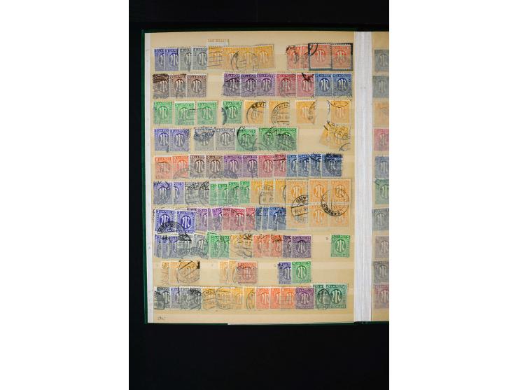 1850/98, gestempelte und ungebraucht/postfrisch Sammlung ab Altdeutschland über Deutsches Reich ab Brustschilden mit besseren