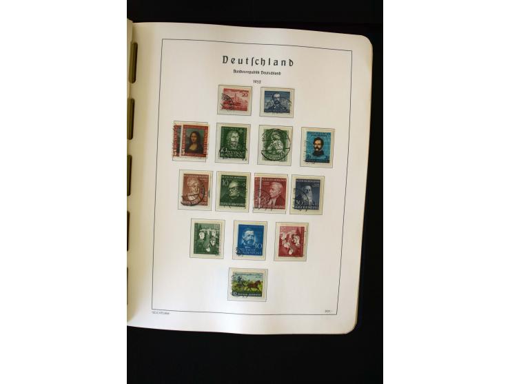 1850/98, gestempelte und ungebraucht/postfrisch Sammlung ab Altdeutschland über Deutsches Reich ab Brustschilden mit besseren