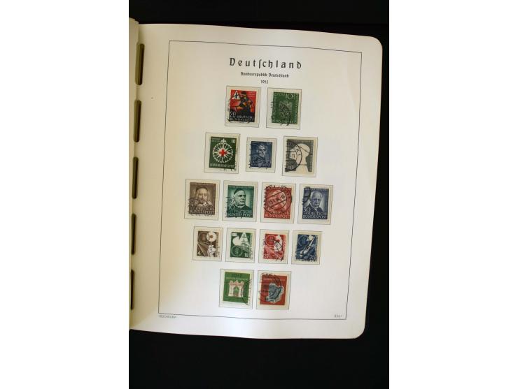 1850/98, gestempelte und ungebraucht/postfrisch Sammlung ab Altdeutschland über Deutsches Reich ab Brustschilden mit besseren