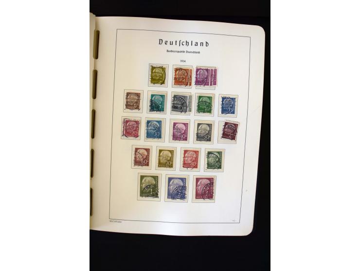1850/98, gestempelte und ungebraucht/postfrisch Sammlung ab Altdeutschland über Deutsches Reich ab Brustschilden mit besseren