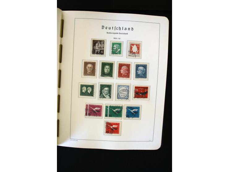 1850/98, gestempelte und ungebraucht/postfrisch Sammlung ab Altdeutschland über Deutsches Reich ab Brustschilden mit besseren