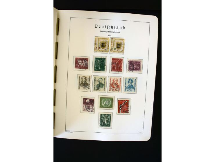 1850/98, gestempelte und ungebraucht/postfrisch Sammlung ab Altdeutschland über Deutsches Reich ab Brustschilden mit besseren