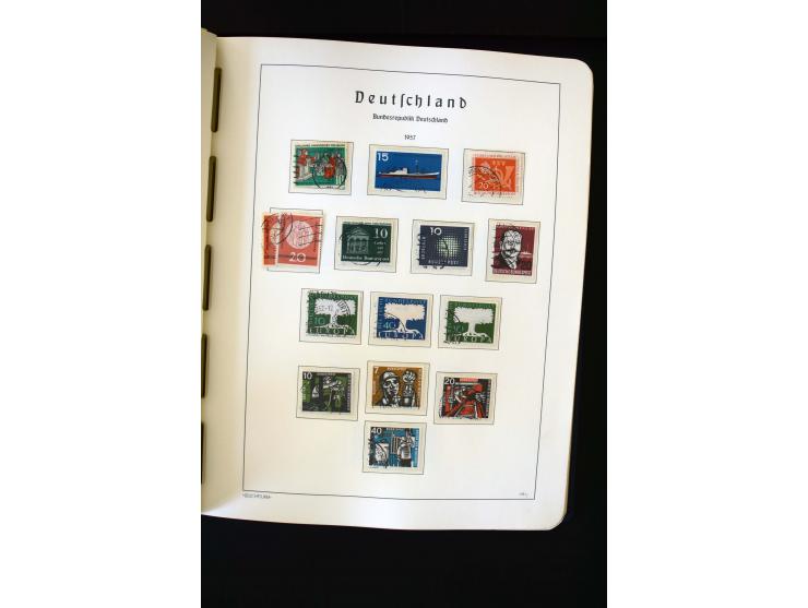 1850/98, gestempelte und ungebraucht/postfrisch Sammlung ab Altdeutschland über Deutsches Reich ab Brustschilden mit besseren
