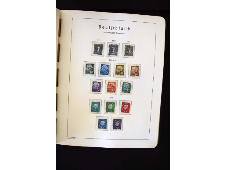 1850/98, gestempelte und ungebraucht/postfrisch Sammlung ab Altdeutschland über Deutsches Reich ab Brustschilden mit besseren
