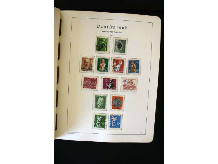 1850/98, gestempelte und ungebraucht/postfrisch Sammlung ab Altdeutschland über Deutsches Reich ab Brustschilden mit besseren