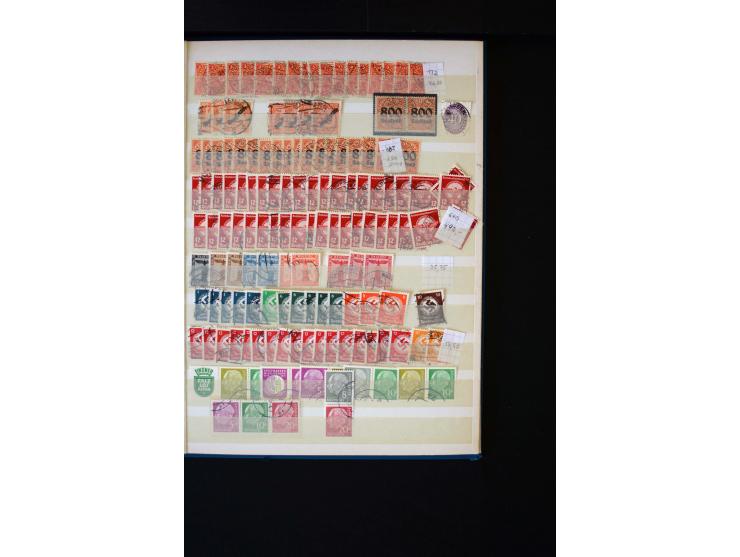 1850/98, gestempelte und ungebraucht/postfrisch Sammlung ab Altdeutschland über Deutsches Reich ab Brustschilden mit besseren