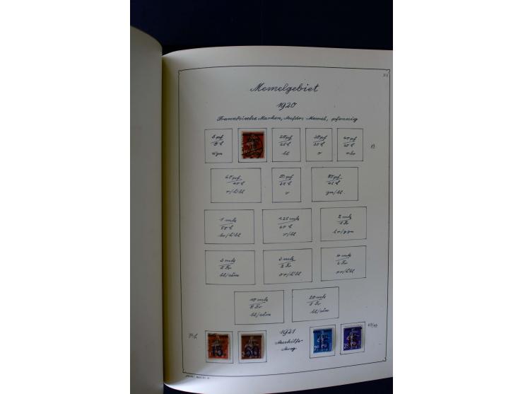 1850/1958, postfrische, ungebrauchte und gestempelte Sammlung mit u.a. Dt. Reich Bl.1, Bl.3 auf Brief etc.; 2 Alben