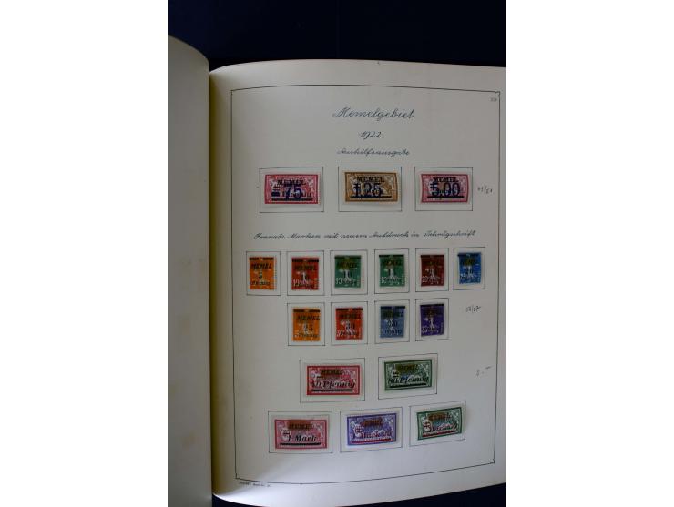 1850/1958, postfrische, ungebrauchte und gestempelte Sammlung mit u.a. Dt. Reich Bl.1, Bl.3 auf Brief etc.; 2 Alben
