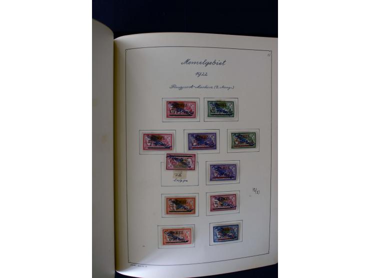 1850/1958, postfrische, ungebrauchte und gestempelte Sammlung mit u.a. Dt. Reich Bl.1, Bl.3 auf Brief etc.; 2 Alben