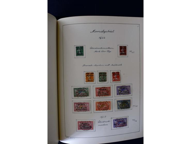 1850/1958, postfrische, ungebrauchte und gestempelte Sammlung mit u.a. Dt. Reich Bl.1, Bl.3 auf Brief etc.; 2 Alben